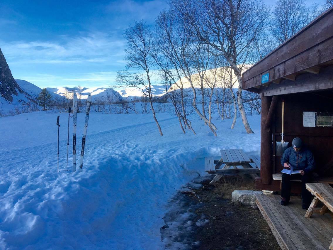 Gapahuken ved Stortæla i Grødalen