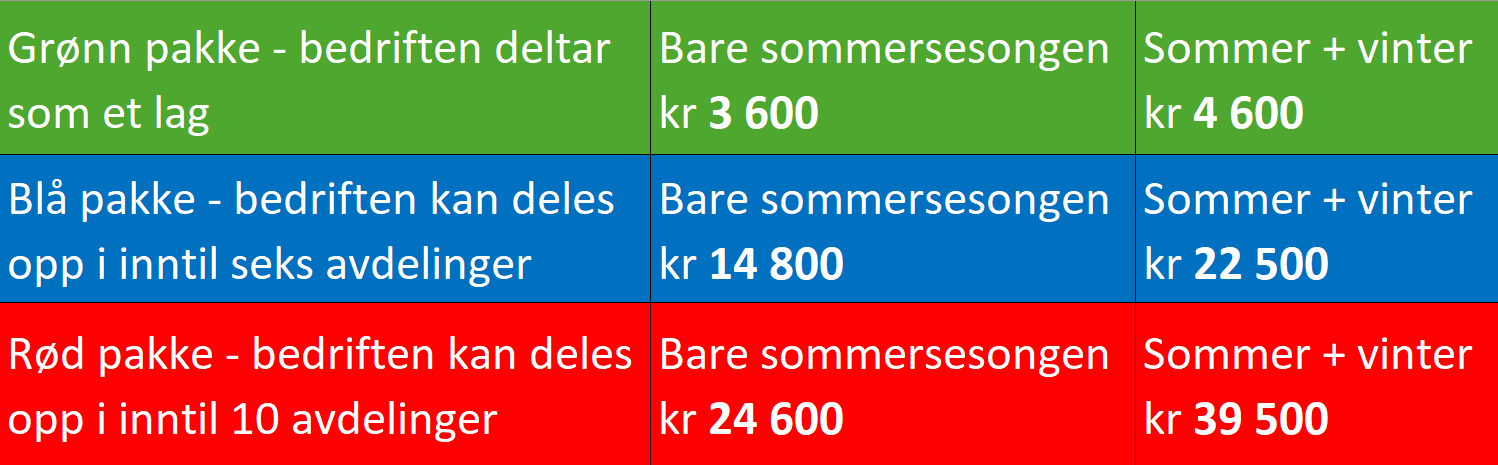 Stikk UT! Bedrift priser 2024